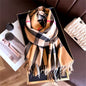 New Women Checked Pattern Cashmere Touch Scarf - Warm Fringe Pashmina Shawl Bufanda UK