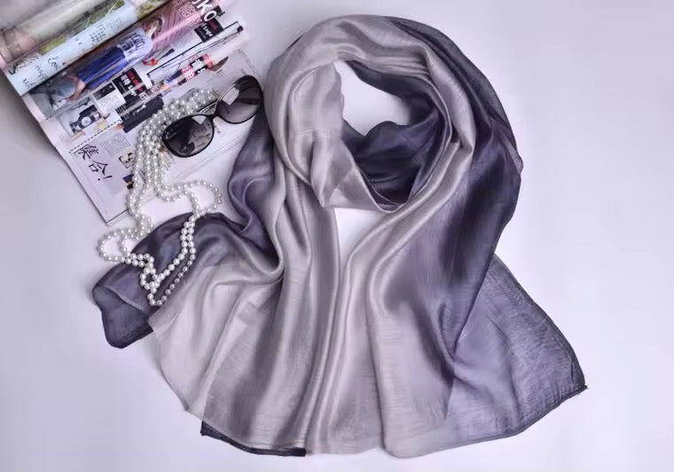 New Women Silk Satin Scarf Luxury Hijab Women Soft Beach Scarves Echarpe Shawl Large Wrap UK