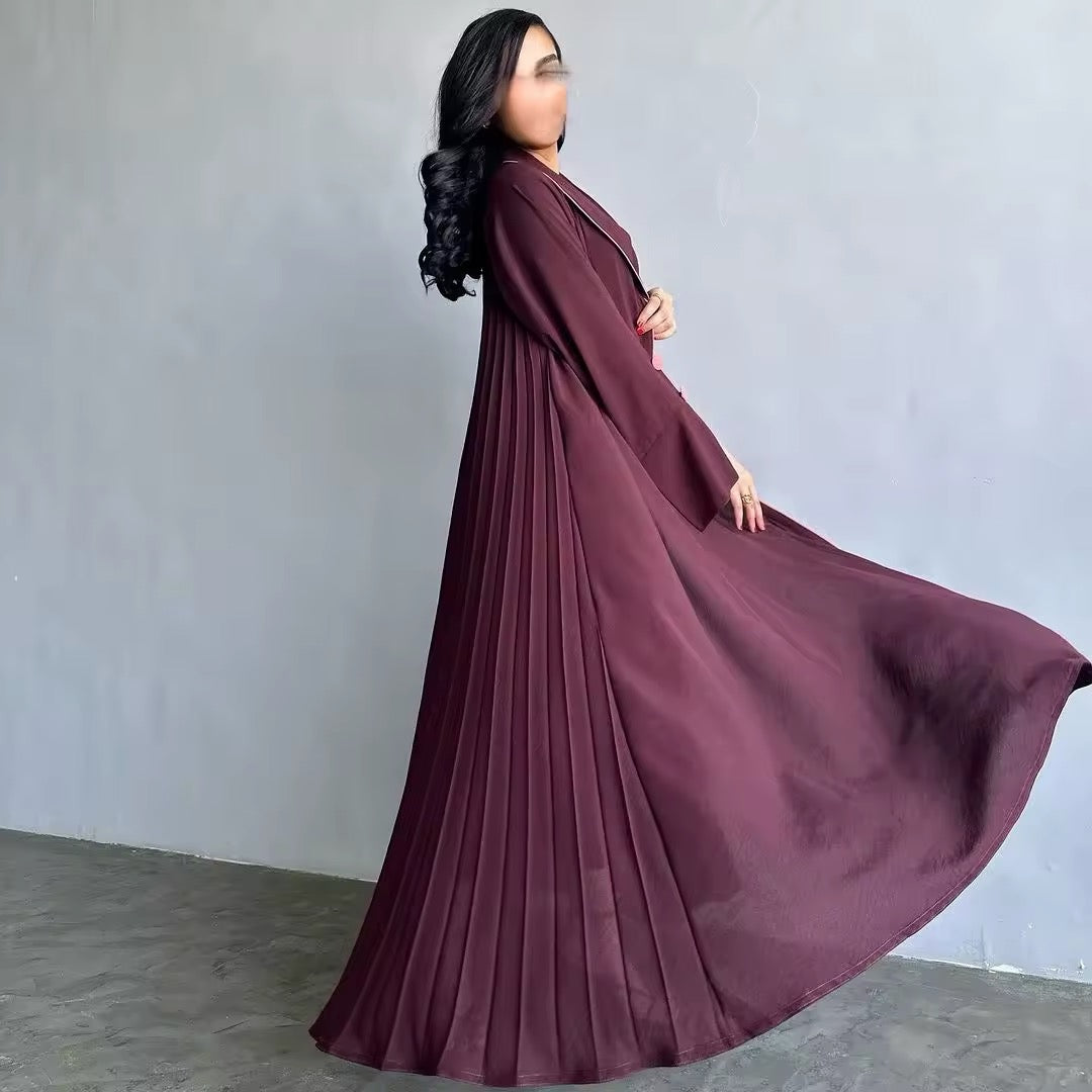 Eid Muslim Abaya for Women Party Dresses Jalabiya pleated abayas Ramadan Morocco Dubai Kaftan Islam Vestidos Arab Long Robe Women Abaya