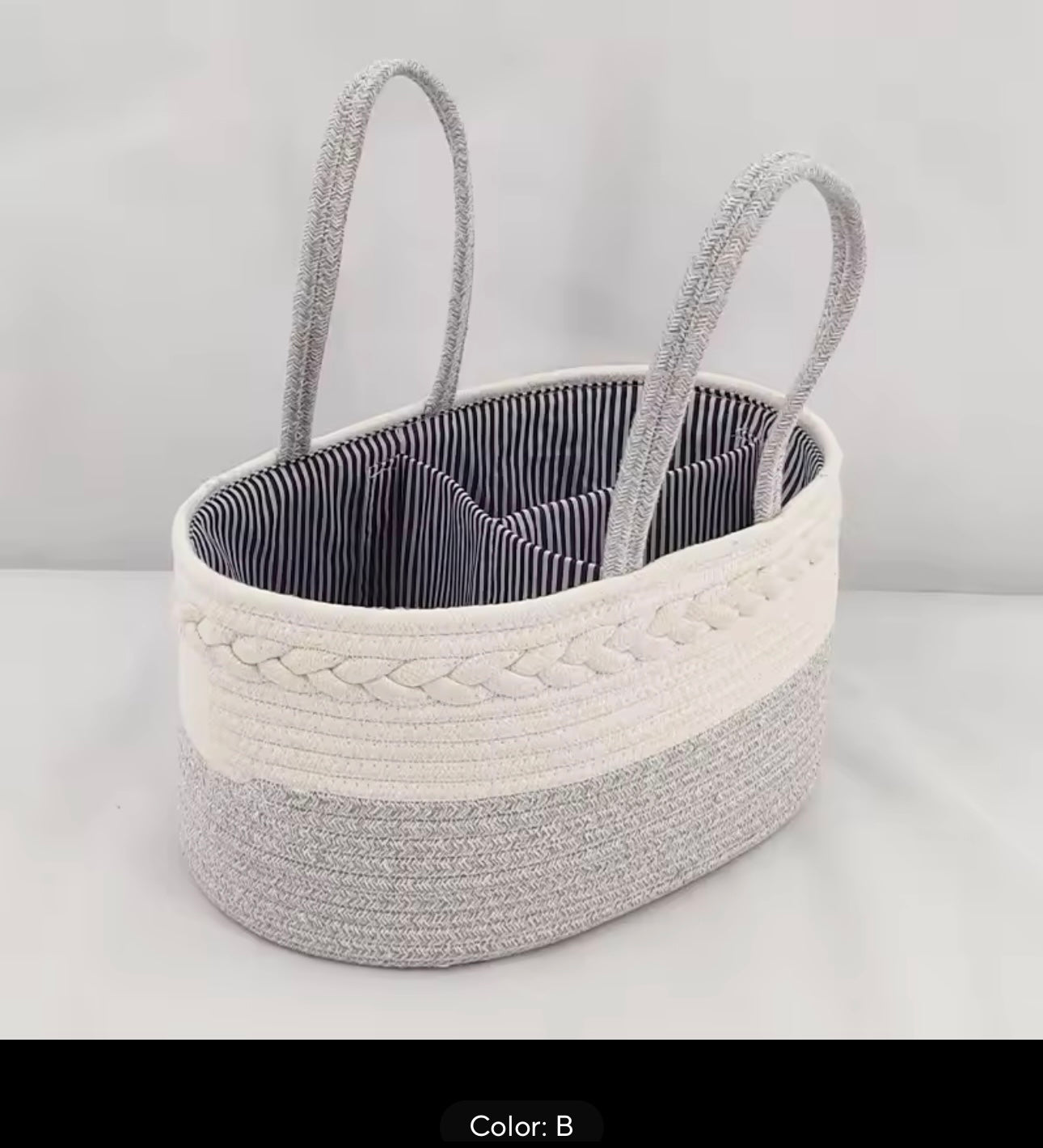 Multifunctional Travel Out Portable Mommy Bag Cotton Rope Diaper Bag Diaper Storage Bag Baby Diaper Storage Basket Home Beddings