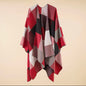 New cashmere pashmina wool scarf split thickened autumn and winter shawl Women cape UK