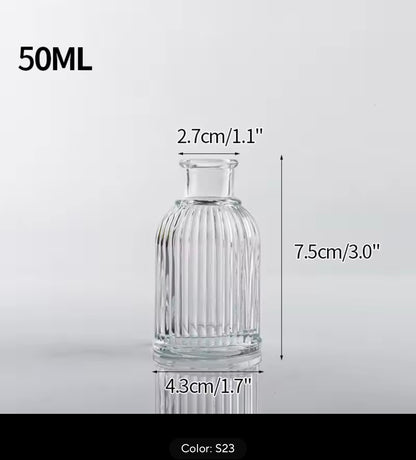 Retro Glass Flower Vase Home Decoration Plant Flowers Bottle Decorative Vase Office Desk Ornament Vase Decoration Home Decor