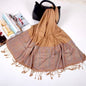 New Luxury Women Classic Design Cashmere Touch Scarf - Warm Fringe Pashmina Shawl Bufanda UK